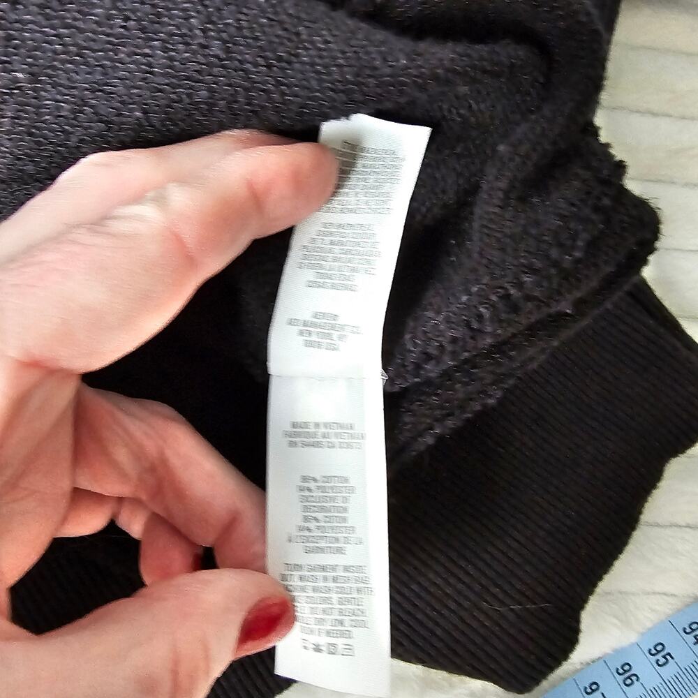 Aerie Black Bow Back Sweatshirt Women’s XS Cozy Fall Loungewear Pullover Top - Picture 11 of 13